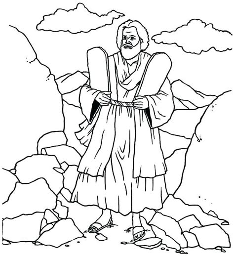 Printable Coloring Pages Of Ten Commandments Coloring Pages