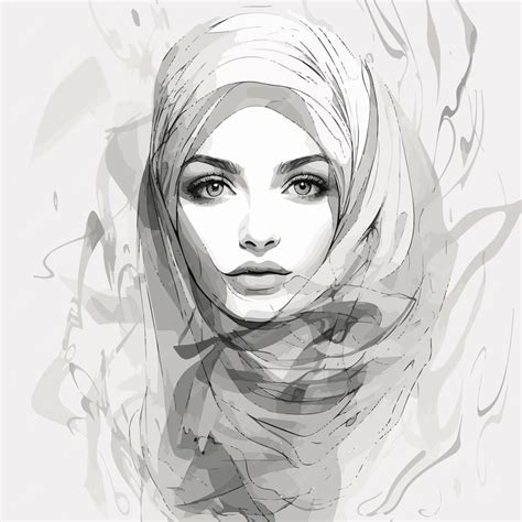 Premium Vector Muslim Girl Illustration