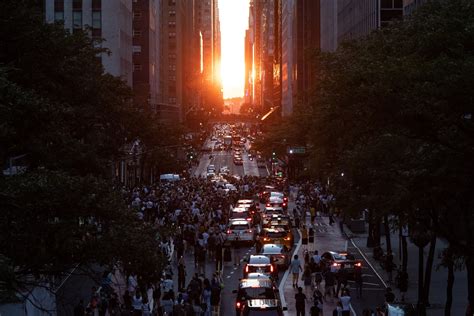 El Manhattanhenge La Puesta De Sol Más Fotografiada De Nueva York