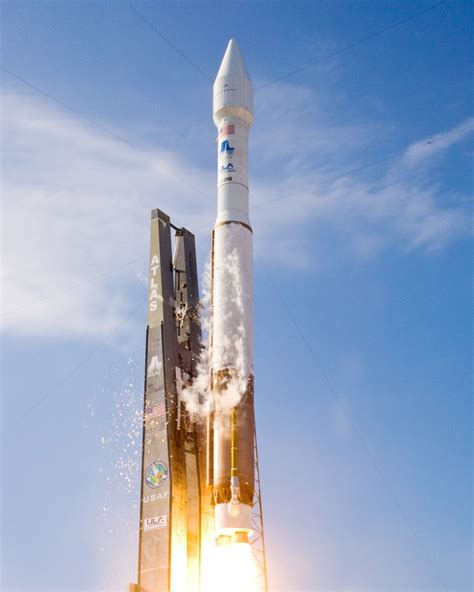 Air Force Officials Launch Atlas V Rocket Lifting Government