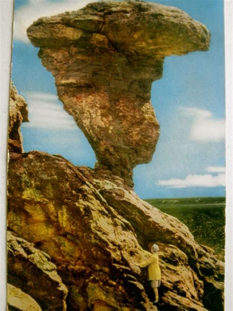 Vintage 1941 Post Card Balanced Rock Near Buhl Idaho By Jackpotjen