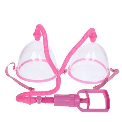 Breast Pump Sex Toys Breasts Massage Bust Chest Cup Enhancement Massager Twin Cups Pvc Manual