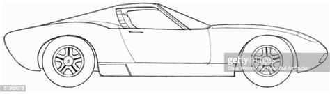 Let's start with the front wheel as this will be the simplest. Line Drawing Of A Sports Car Side View High-Res Vector ...