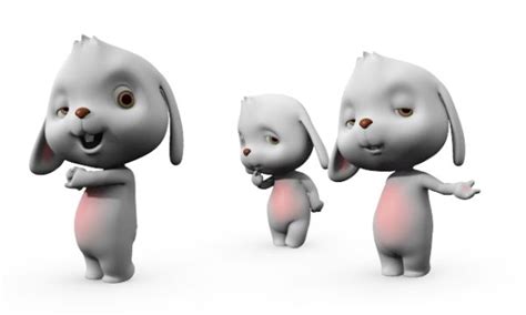 Cartoon Rabbit Rig 3d Model Maya Files Free Download Cadnav