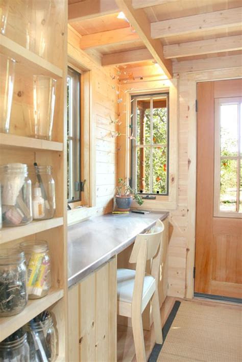 Maximize vertical space and get more storage by an excellent tiny house interior idea is to install ladders instead of steps! Tumbleweed Epu Tiny House Plans and Video Tour