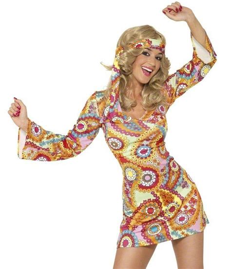 60 S Hippie Chick Women S Costume Dress Hippie Costume For Women