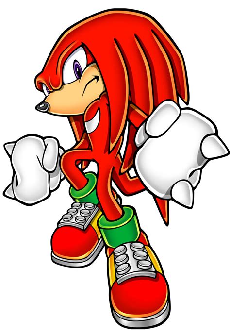 Knuckles The Echidna From The Sonic Series Game Art Hq