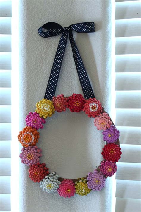 Pinecone Flower Wreath Think Crafts By Createforless