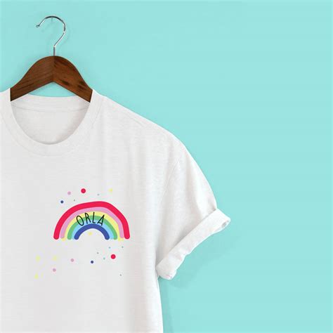 Kids Personalised Rainbow T Shirt By Squiffy Print