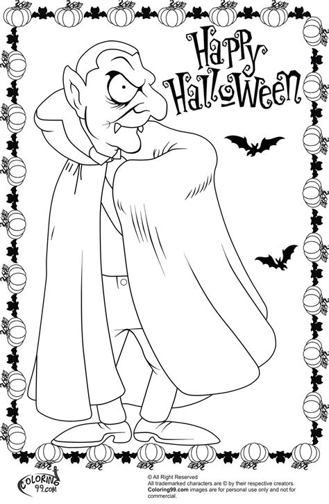 Dracula Coloring Pages For Kids Coloring Pages