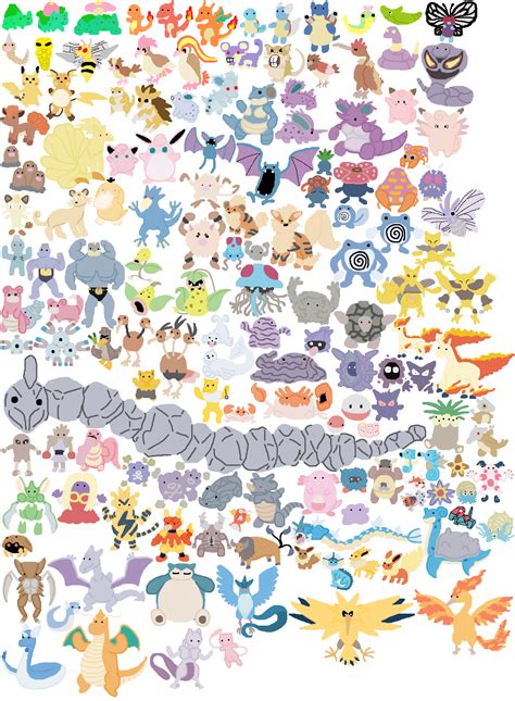 Drew The First 151 Pokemon Rpokemon