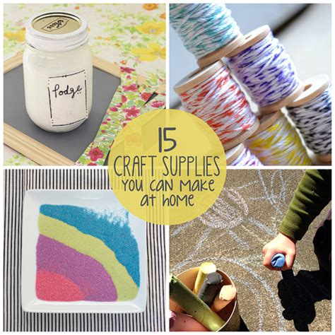 15 Craft Supplies You Can Make At Home