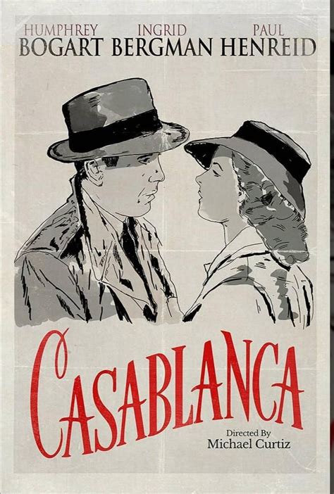 Casablanca 1942 729 1080 By Fabián Guevara Poster De Peliculas