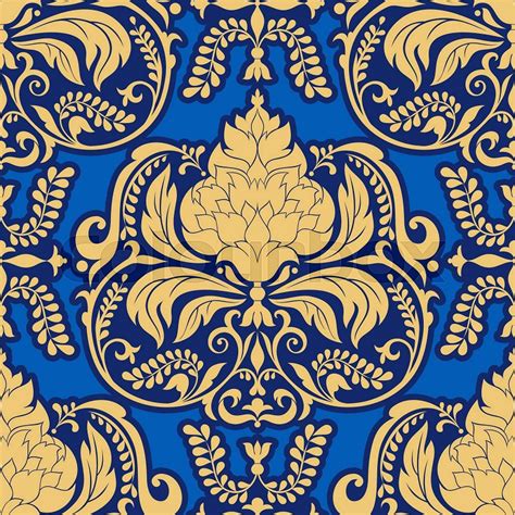 Vector Damask Pattern Design Royal Ornamental Background Rich Old