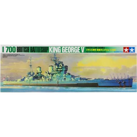 TAMIYA HMS KING George V British Battleship Plastic Model Kit 77525