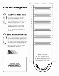 Printable Shoe Size Chart For Kids Activity Shelter Charts For Kids