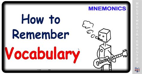 How To Remember English Vocabulary Engfluent Multimedia English Videos