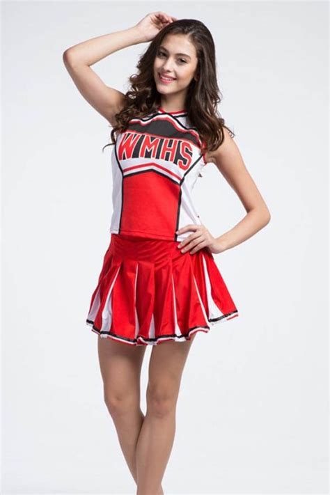 red hot cheerleader costume colors sports and red