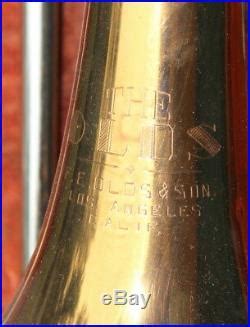 Olds Super Trombone With Bear Counterweight Ohsc Los Angeles Calif Brass Musical