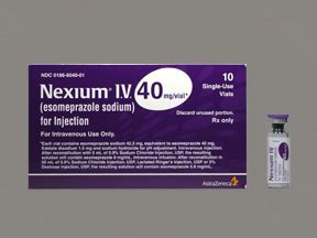 Esomeprazole 20 mg twice daily for 10 days, amoxicillin 1000 mg twice daily for 10 days and clarithromycin 500 mg twice injection: Nexium Intravenous : Uses, Side Effects, Interactions ...