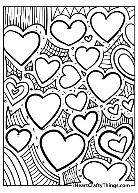 Coloring Page Of A Heart Home Design Ideas