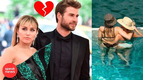 Miley Cyrus Se Divorció De Su Esposo Y Es Captada Besándose Con Una Chica En Traje De Baño