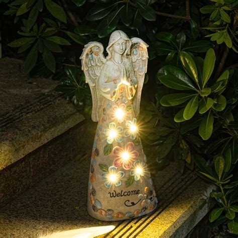 Solar Garden Angel Statues Wayfair