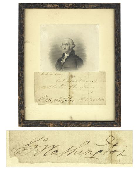 √ George Washington Autograph For Sale