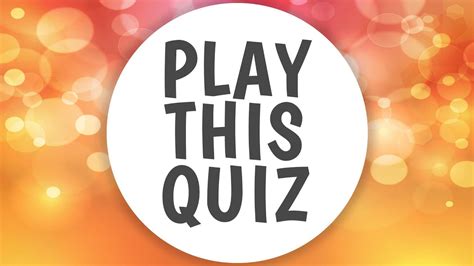 Play This Quiz Youtube