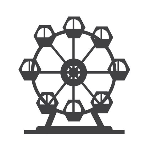 Ferris Wheel Icon 638820 Vector Art At Vecteezy