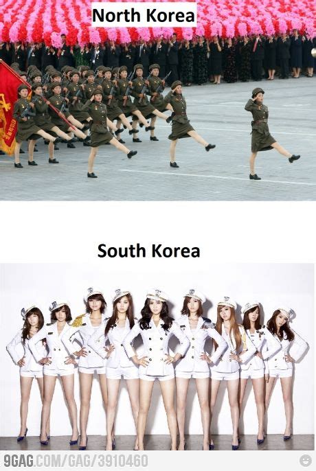 North Vs South North Korea Korea Funny Pictures