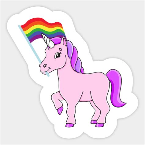 Unicorn Lgbt Lgbt Pride Rainbow Sticker TeePublic