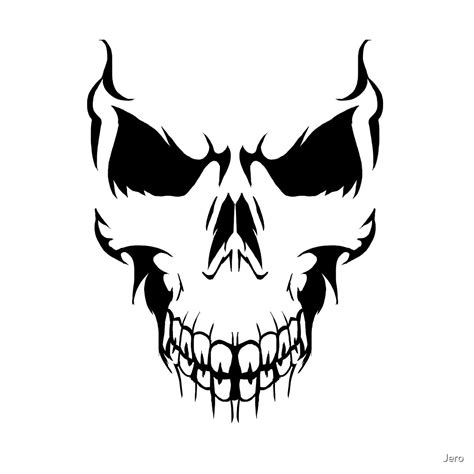 Evil Skull By Jero Redbubble