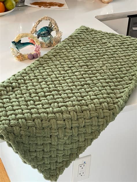 Handmade Baby Blanket Alize Puffy Etsy