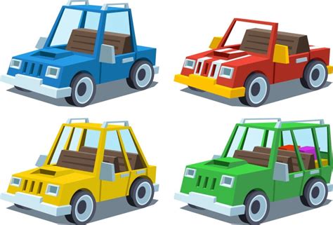 Cartoon Vehicle Set Vector Images Over 22000