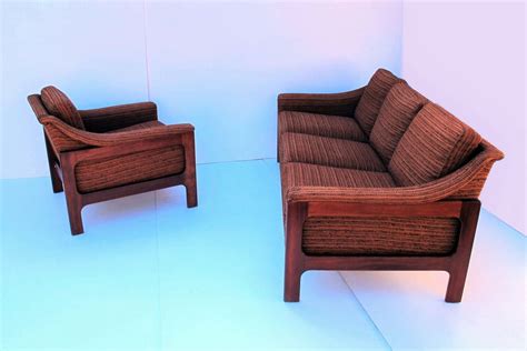 Danish Deluxe Lounge Sofa Couch. Vintage Lounge Suite. Stamp 1969. Parker Lounge, era. - iNVISeDGE