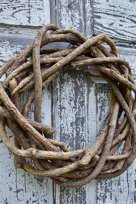 Thick Vine Wreath Rustic Wreath Natural Looking Wreath Twig Etsy