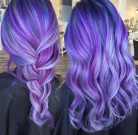 Purple Blue Hair Color Purple Hair Styles Bright Hair