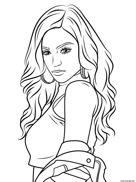 Coloriage Cher Lloyd Celebrite Star JeColorie