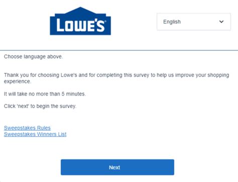Survey Join Lowes Survey And Win 500 Cash Prizes