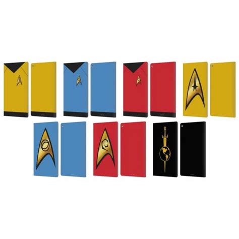 Official Star Trek Uniforms And Badges Tos Leather Book Case For Amazon
