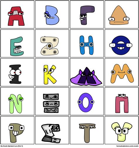 My Greek Alphabet Lore Part 1 Comic Studio