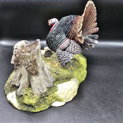 Full Strut Turkey Sculpture Figurine By Nick Bibby Danbury Mint Ebay