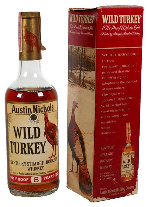 Vintage 1970s Wild Turkey Sealed Bottle