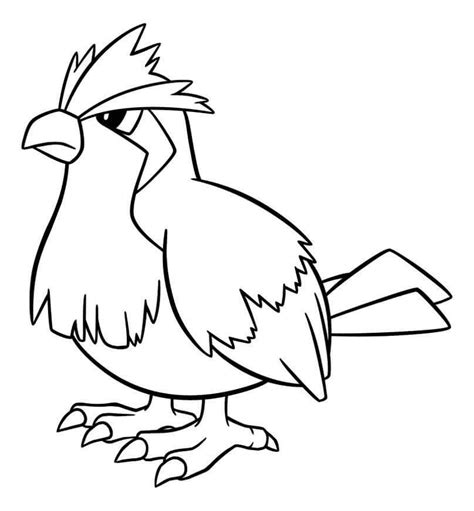 Pidgey En Pokémon Para Colorear Imprimir E Dibujar Coloringonlycom