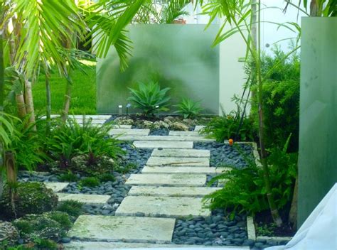Modern Tropical Landscape Design In Miami Tropical Garden Miami
