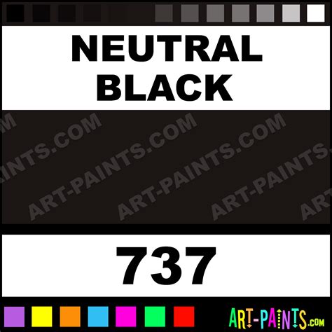Neutral Black Extra Fine Gouache Paints 737 Neutral Black Paint