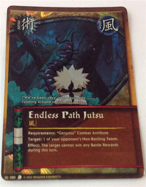 Naruto Ccg Endless Path Jutsu 080 1st Edition Holo Foil Rare Card