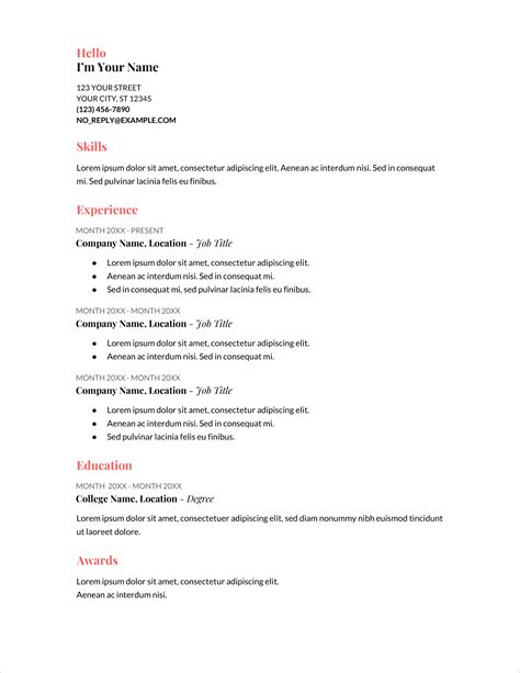 20 Free Cv Templates For The Uk To Download Word Pdf