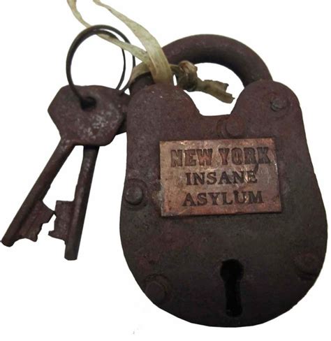Antique New York Insane Asylum Functional Lock Wkeys